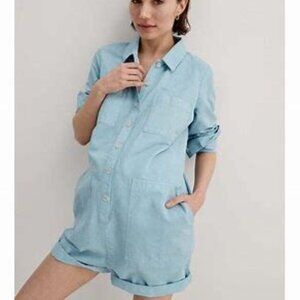 Hatch Utility Romper (Sky Blue), Size 2, NWT